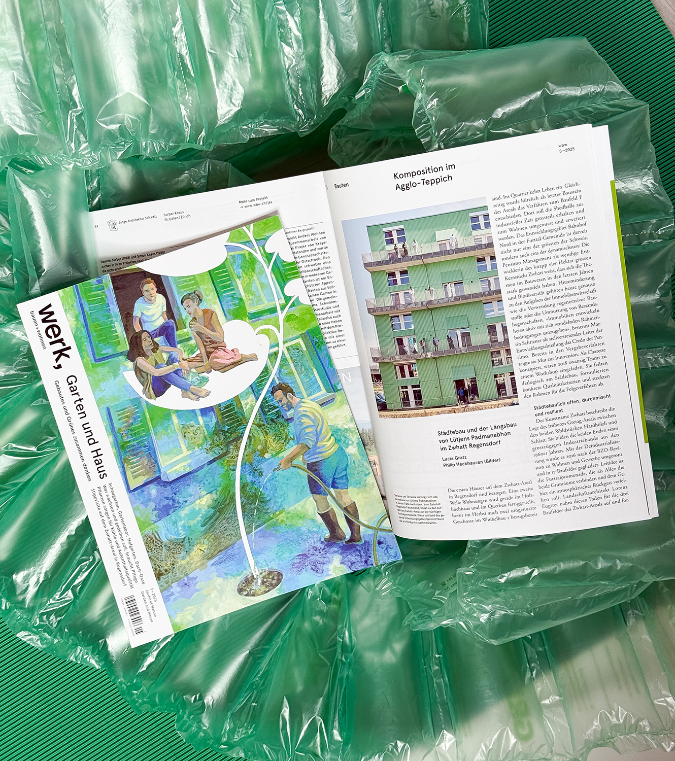 Komposition im Agglo-Teppich