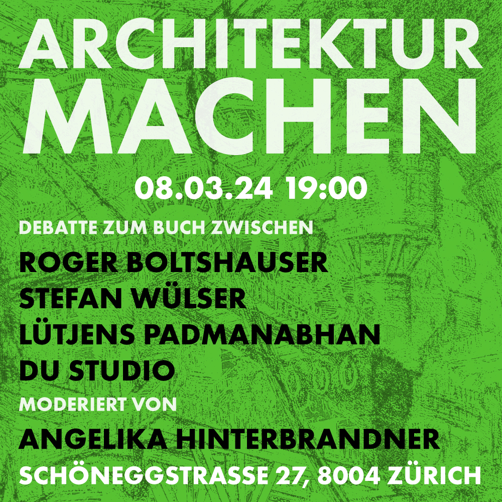 Debatte zum Buch Architektur Machen